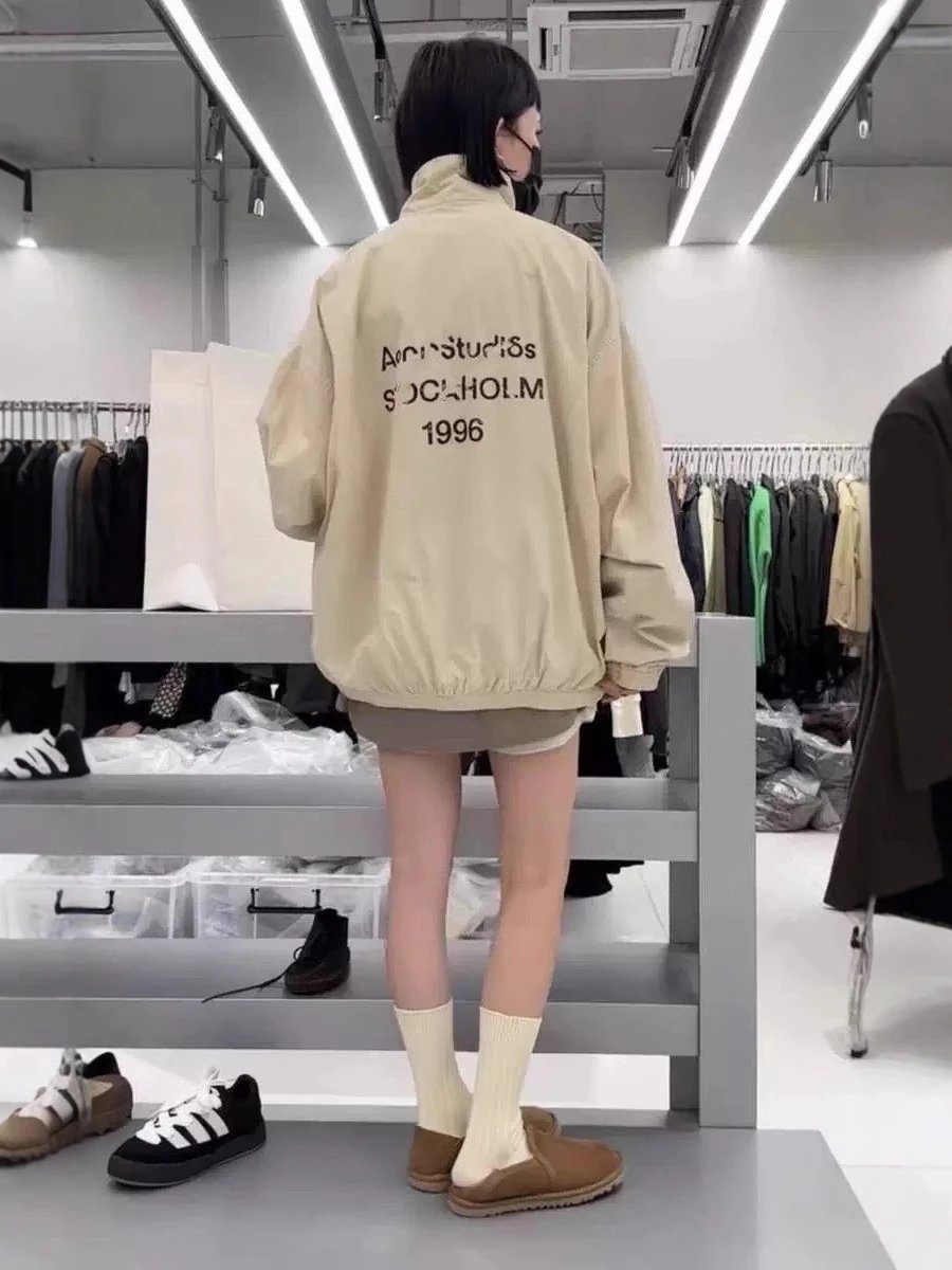Acne Studios Stockholm 99e Black Oversized Bomber Jacket