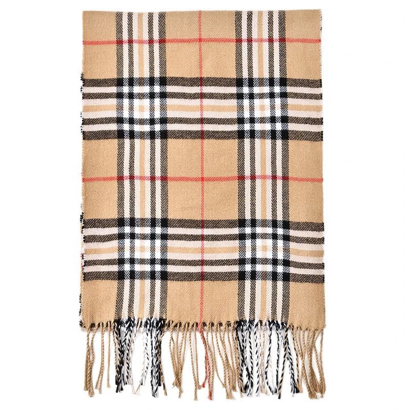 Autumn/Winter Couple Thick Tassel Shawl Scarf photo 5
