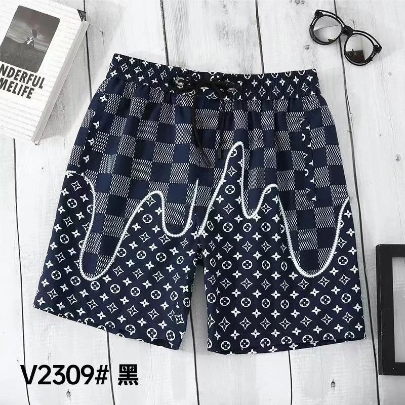 Dior V0069 White Logo Side Stripe Shorts