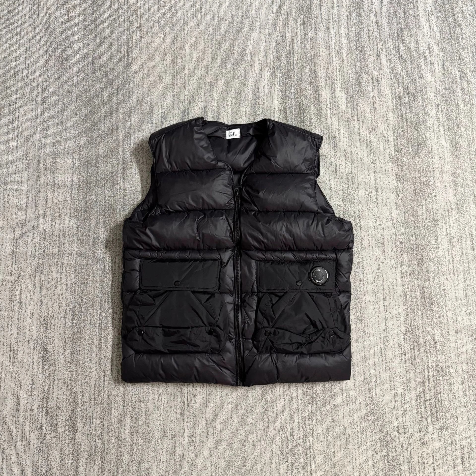 C.P. Company Padded Jacket Olive Grey Black Functional Outerwear
