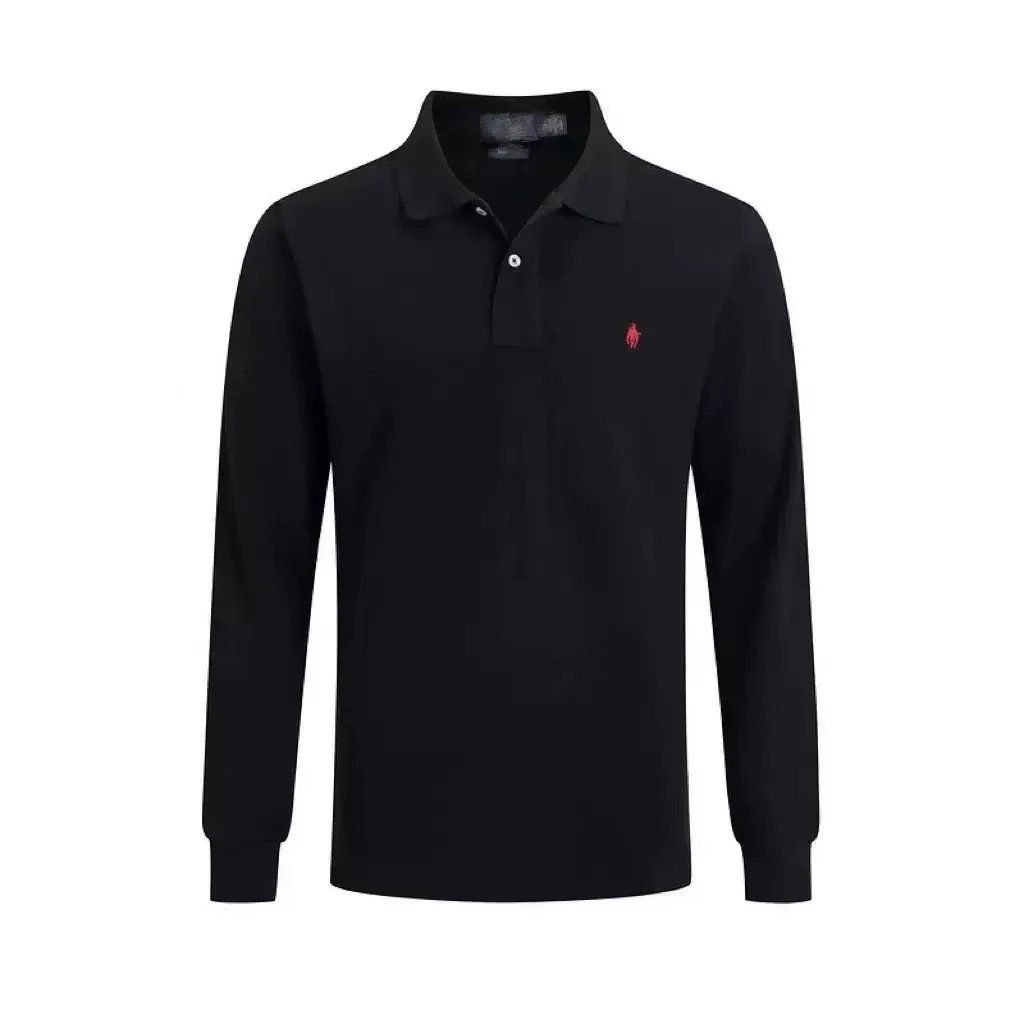 Ralph Lauren Classic Fit Long Sleeve Polo Gray - 4