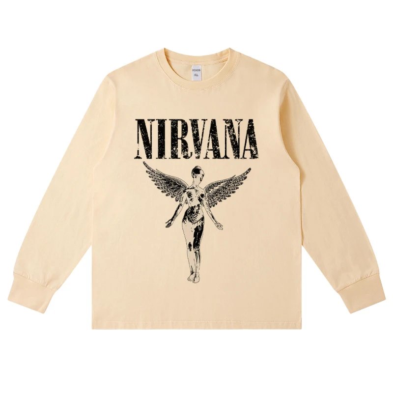 Nirvana Graphic White Oversized T-Shirt