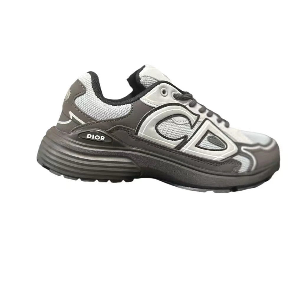 Dior B23 Black Monogram Sport Sneakers