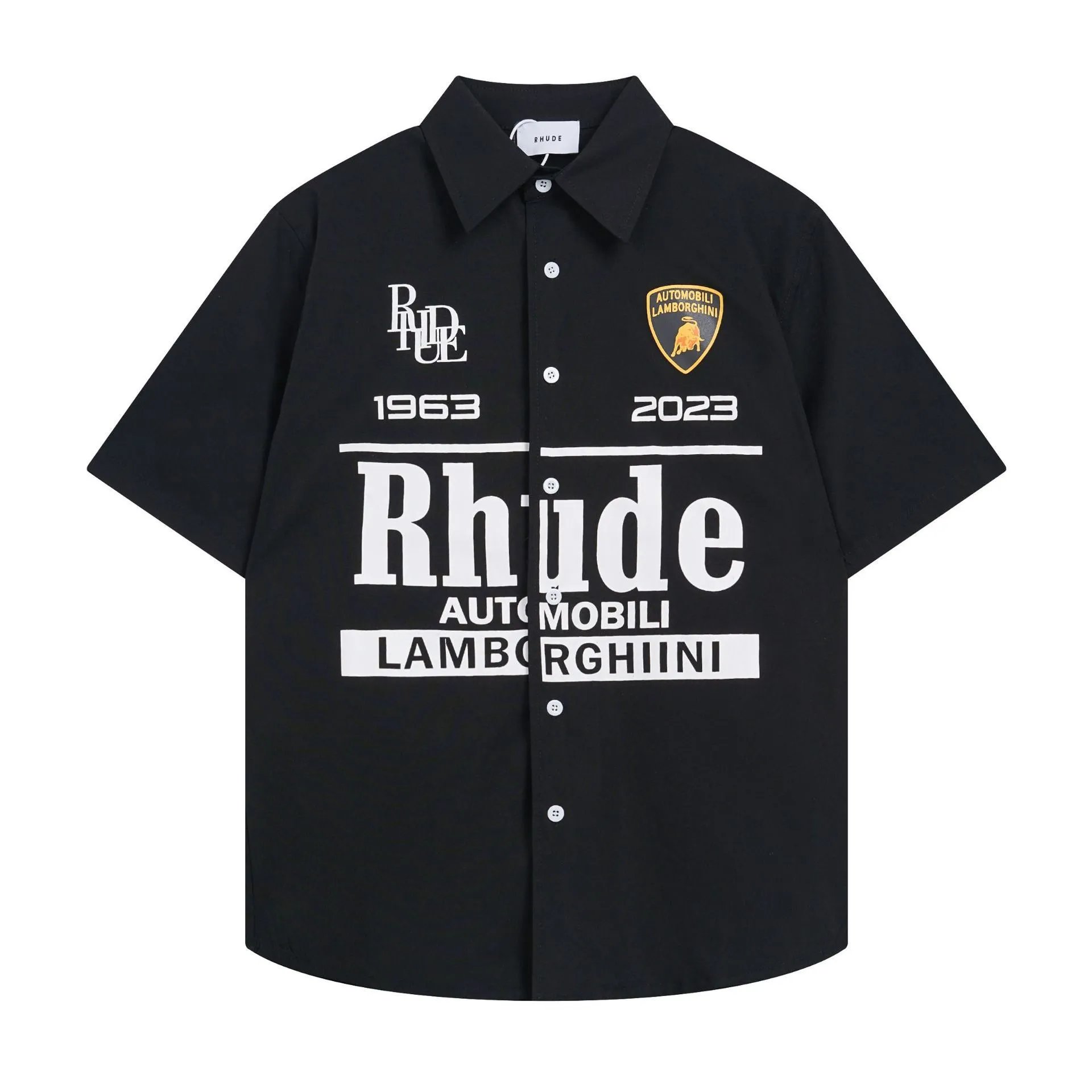 Rhude Lamborghini 1963 2023 Olive Green Oversized Shirt