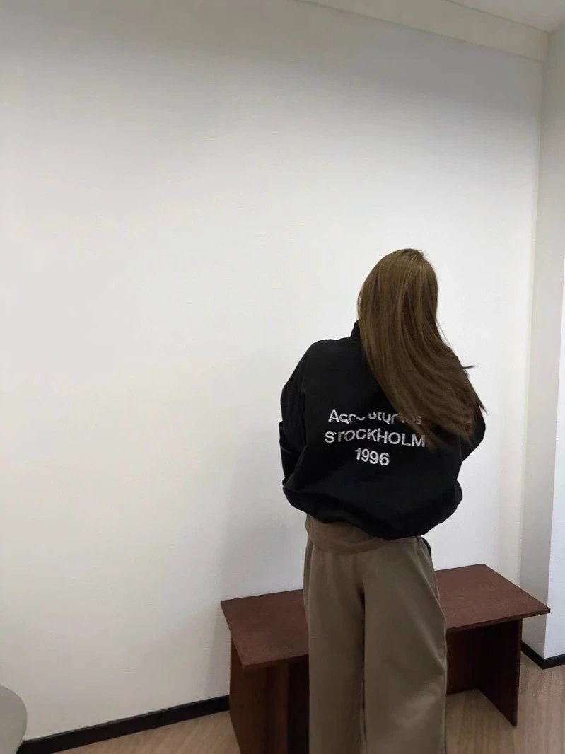 Acne Studios Stockholm 99e Black Oversized Bomber Jacket