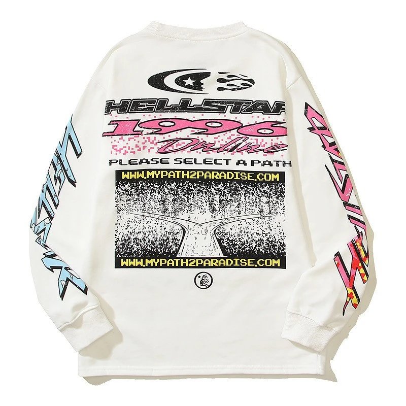 Hellstar Sports Black Graphic Print Streetwear Sweatshirt