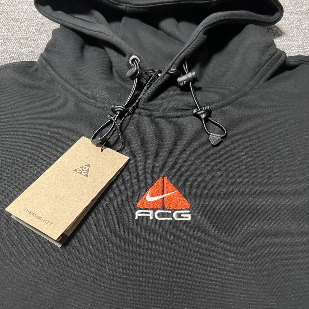 Nike ACG Black Hooded Pullover Sweatshirt