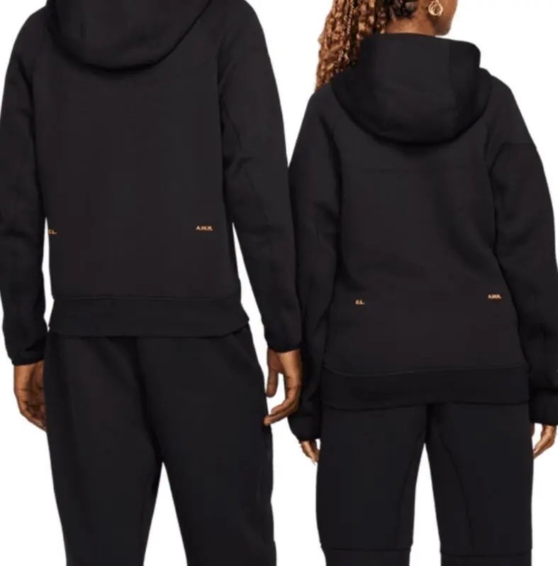 Nike Tech Fleece Black Hooded Zip-Up Jacket