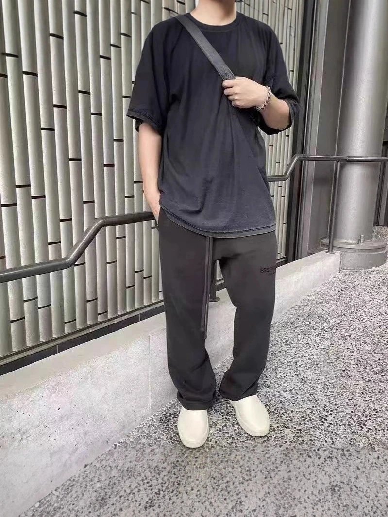 Men's Fleece-Lined Loose-Fitting Sweatpants photo 8