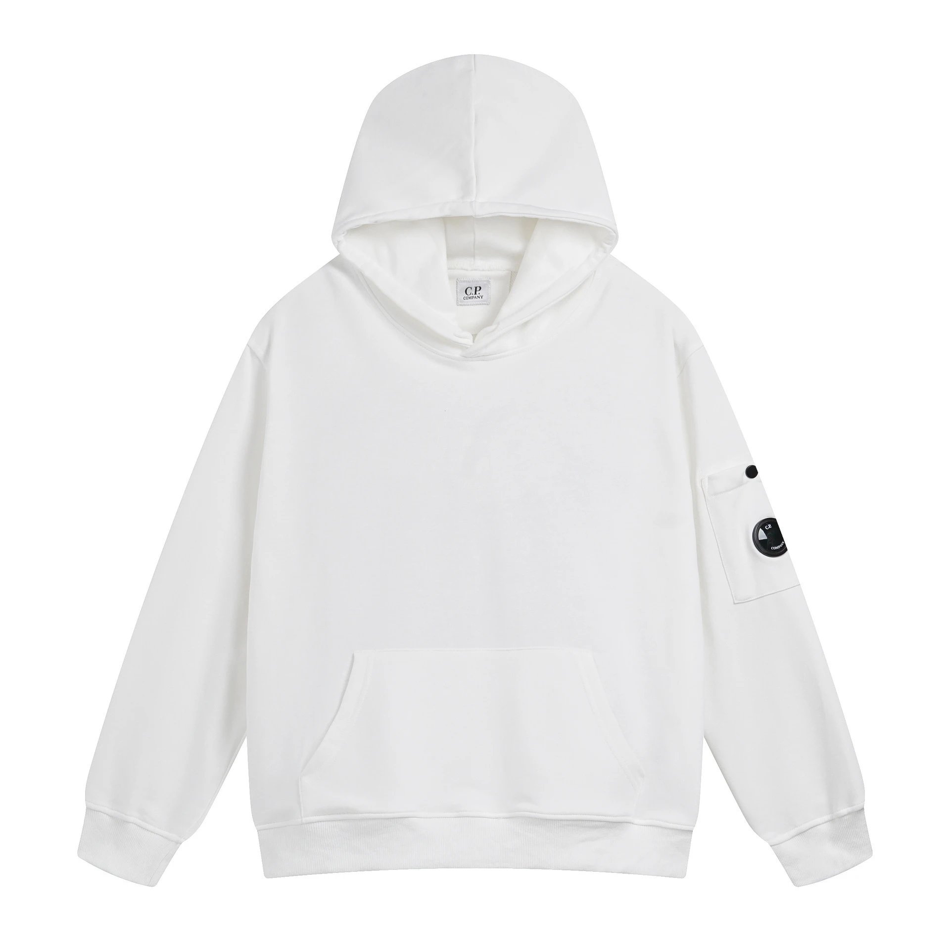 C.P. Company Black Acid Wash Hooded Sweatshirt