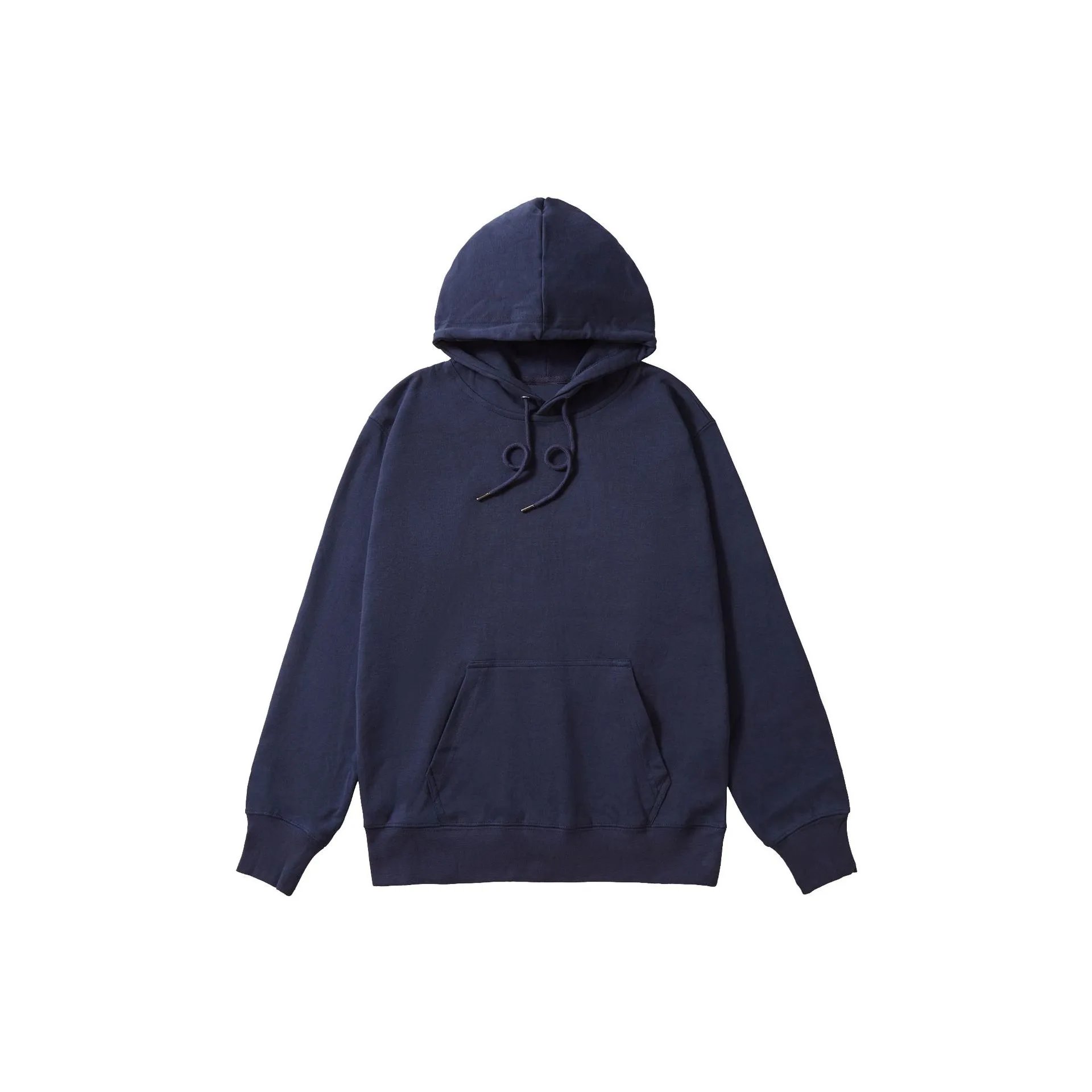 Plain Hooded Sweatshirt Off White Oversized Casual