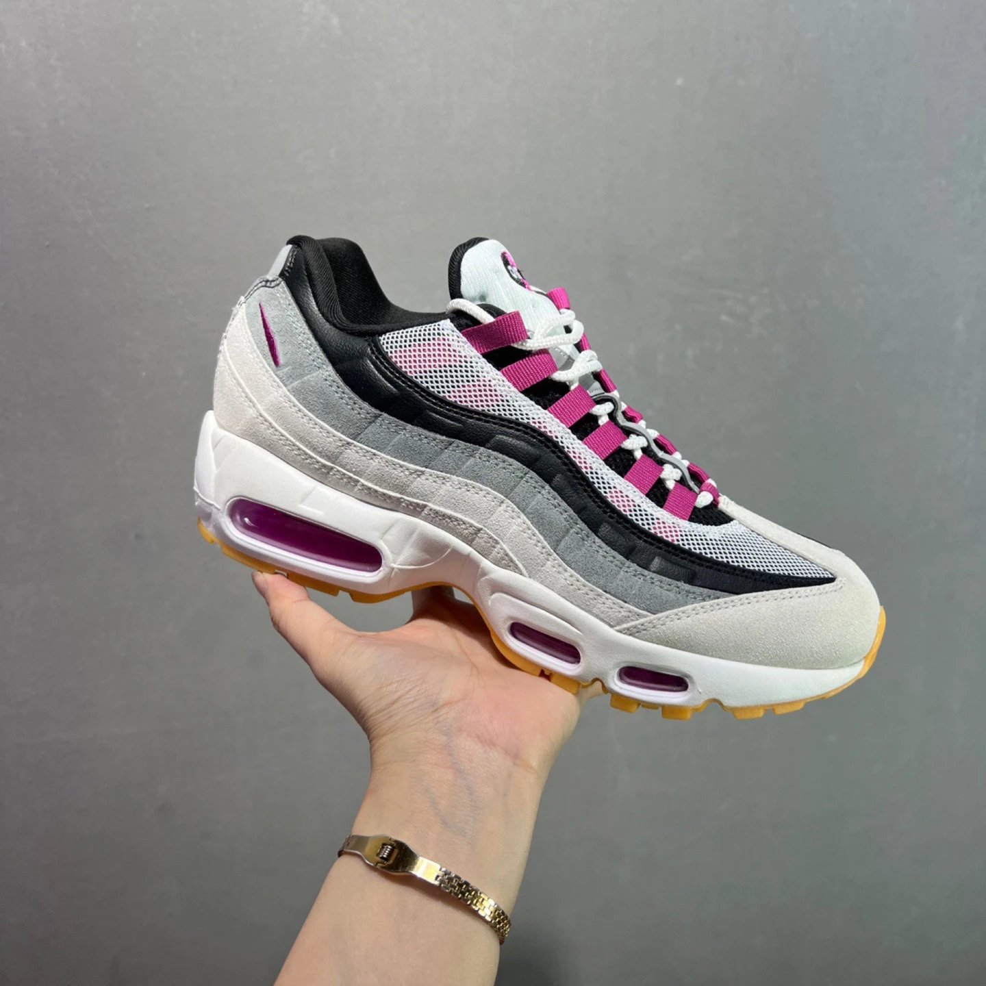 Nike Air Max 95 Black Woven Casual Sneakers