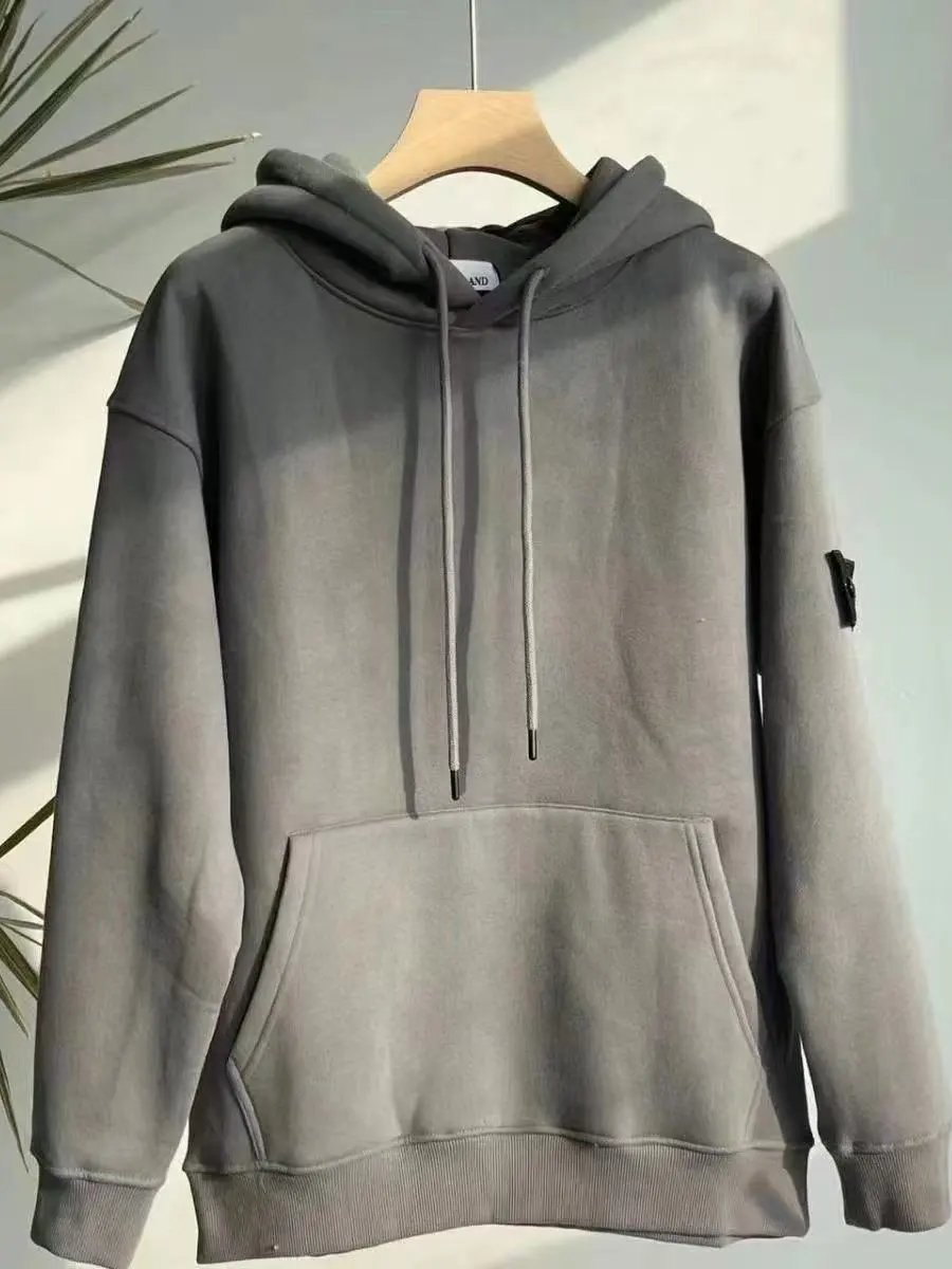 Design Fleece-Lined Hoodie Gray - 4