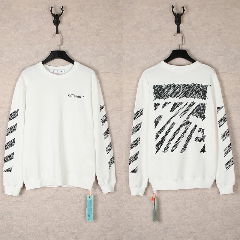 Off-White Industrial Black Graphic Sweatshirt