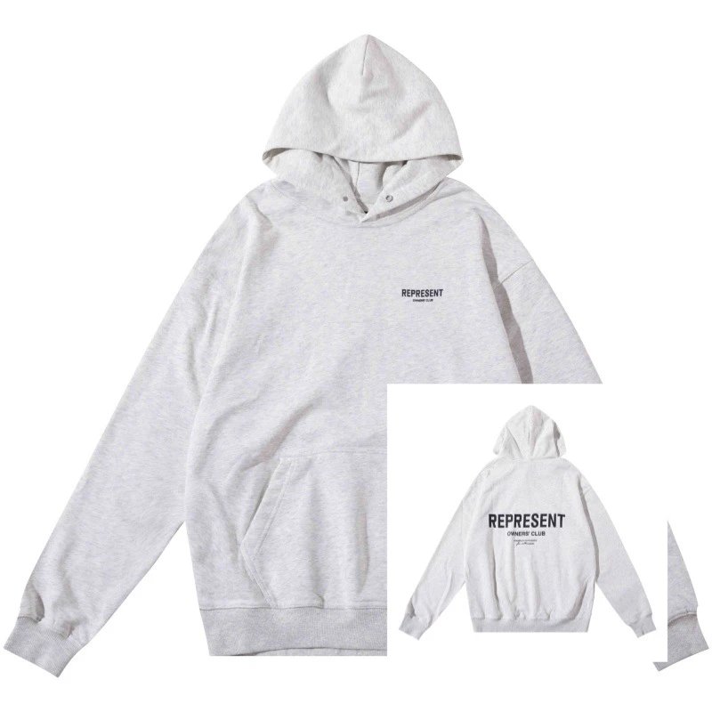 Represent Owners' Club Black Oversized Hoodie