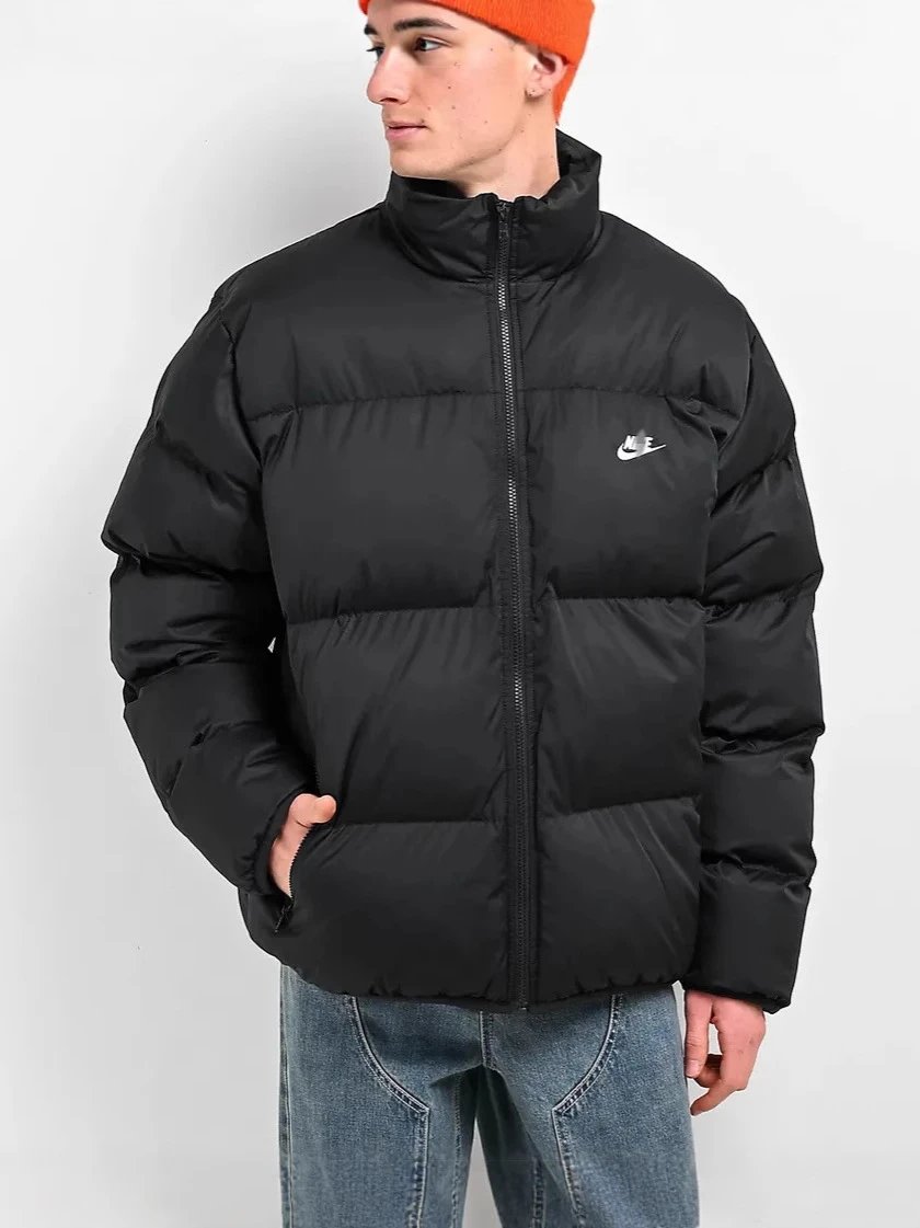 Nike Puffer Black Quilted Jacket