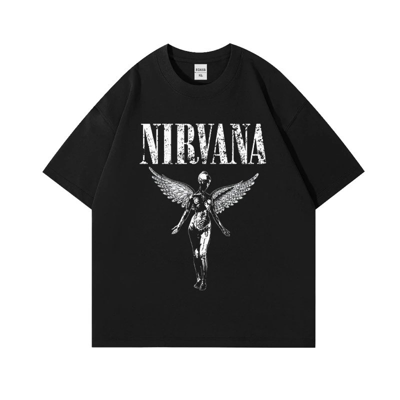 Nirvana Graphic White Oversized T-Shirt