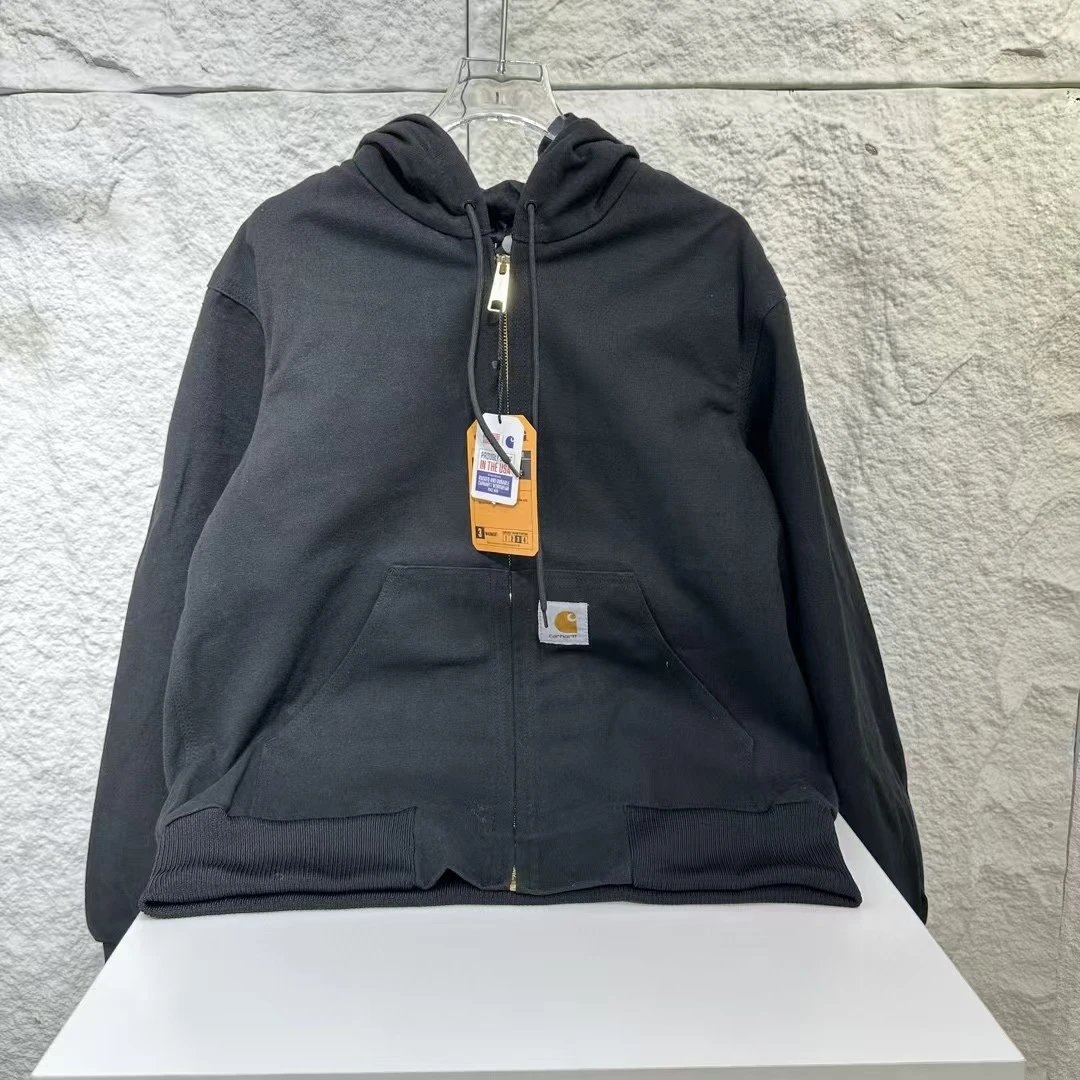 Carhartt Detroit Jacket Light Blue Corduroy Collar Workwear