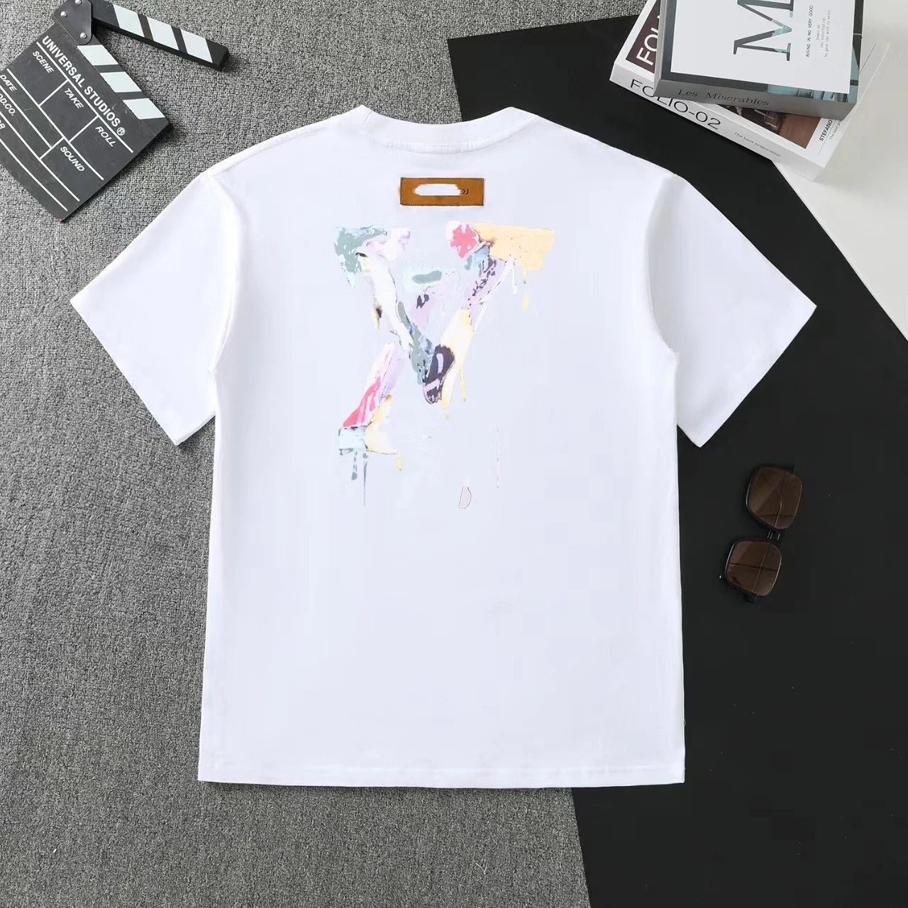 Louis Vuitton Black Multicolor Graphic Print T-Shirt