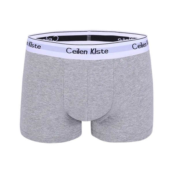 Design Ceilen Klste Classic Boxer Briefs Red and Charcoal Gray Underwear - 5