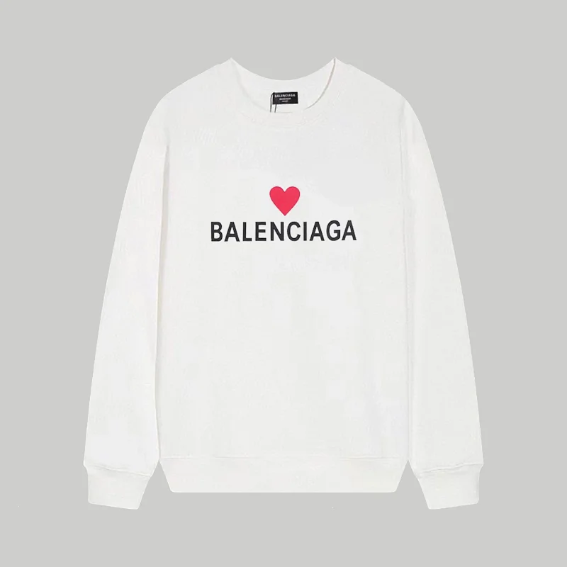 Balenciaga Heart Logo Black Casual Sweatshirt