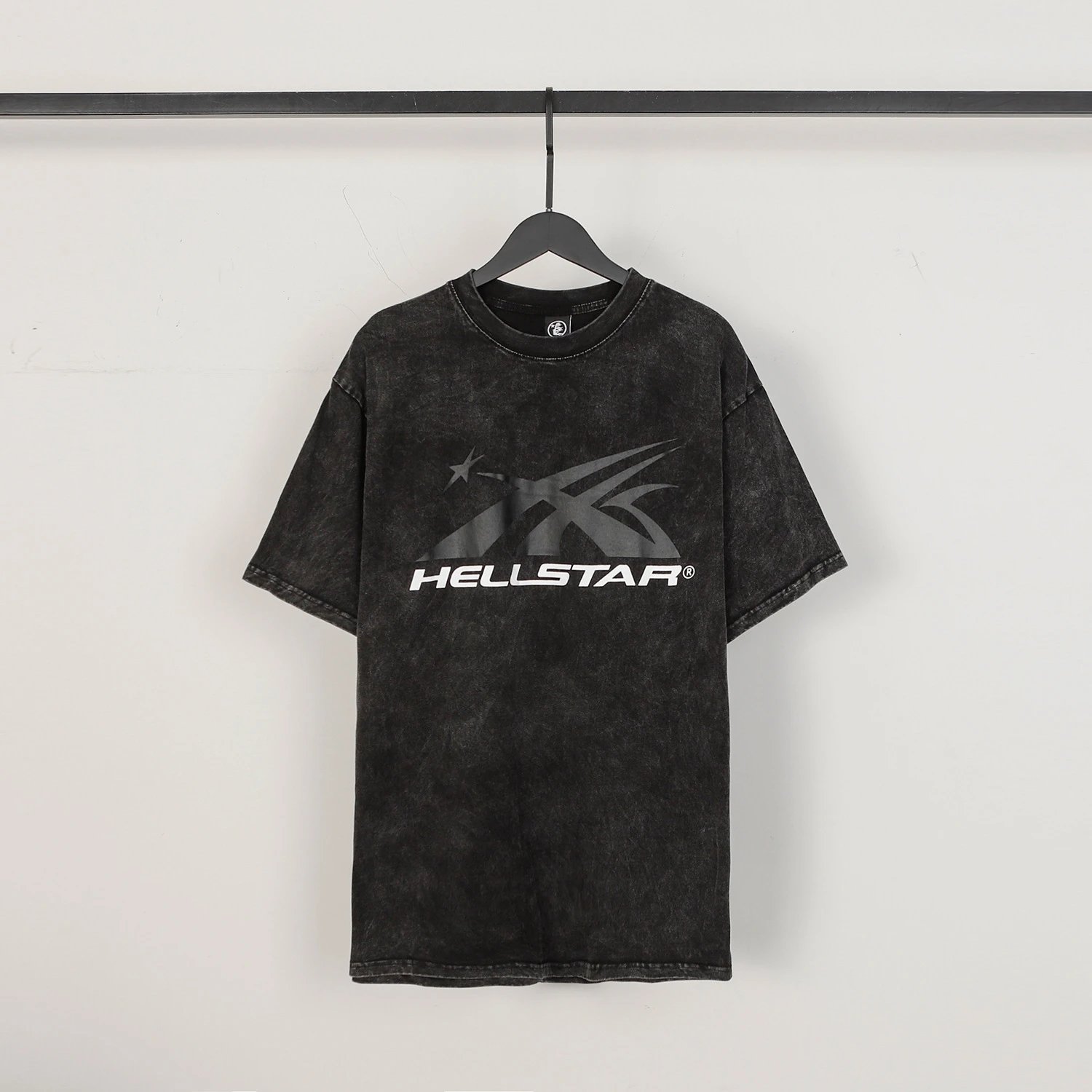 Hellstar Red Graffiti Print Oversized T-Shirt