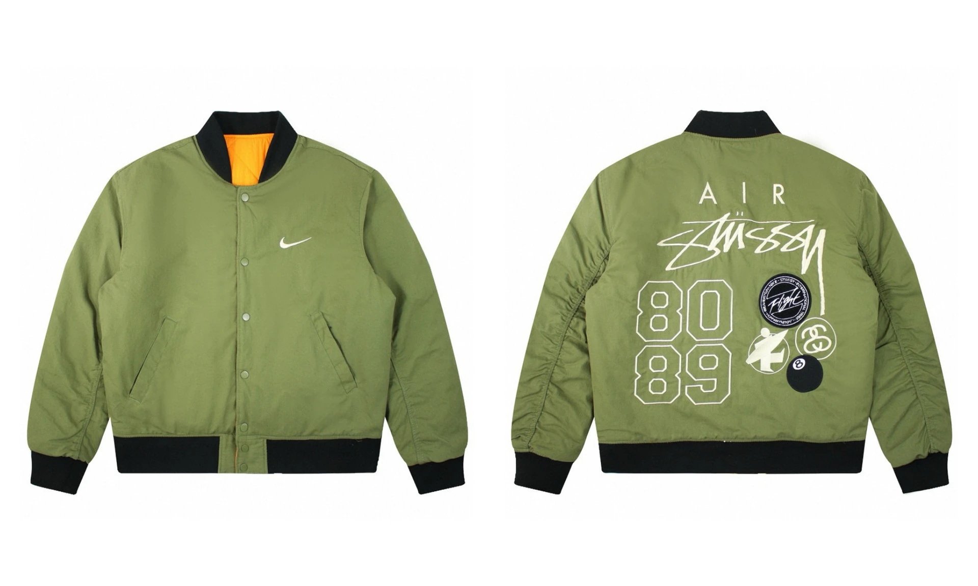 Stussy MA-1 Olive Green Bomber Jacket