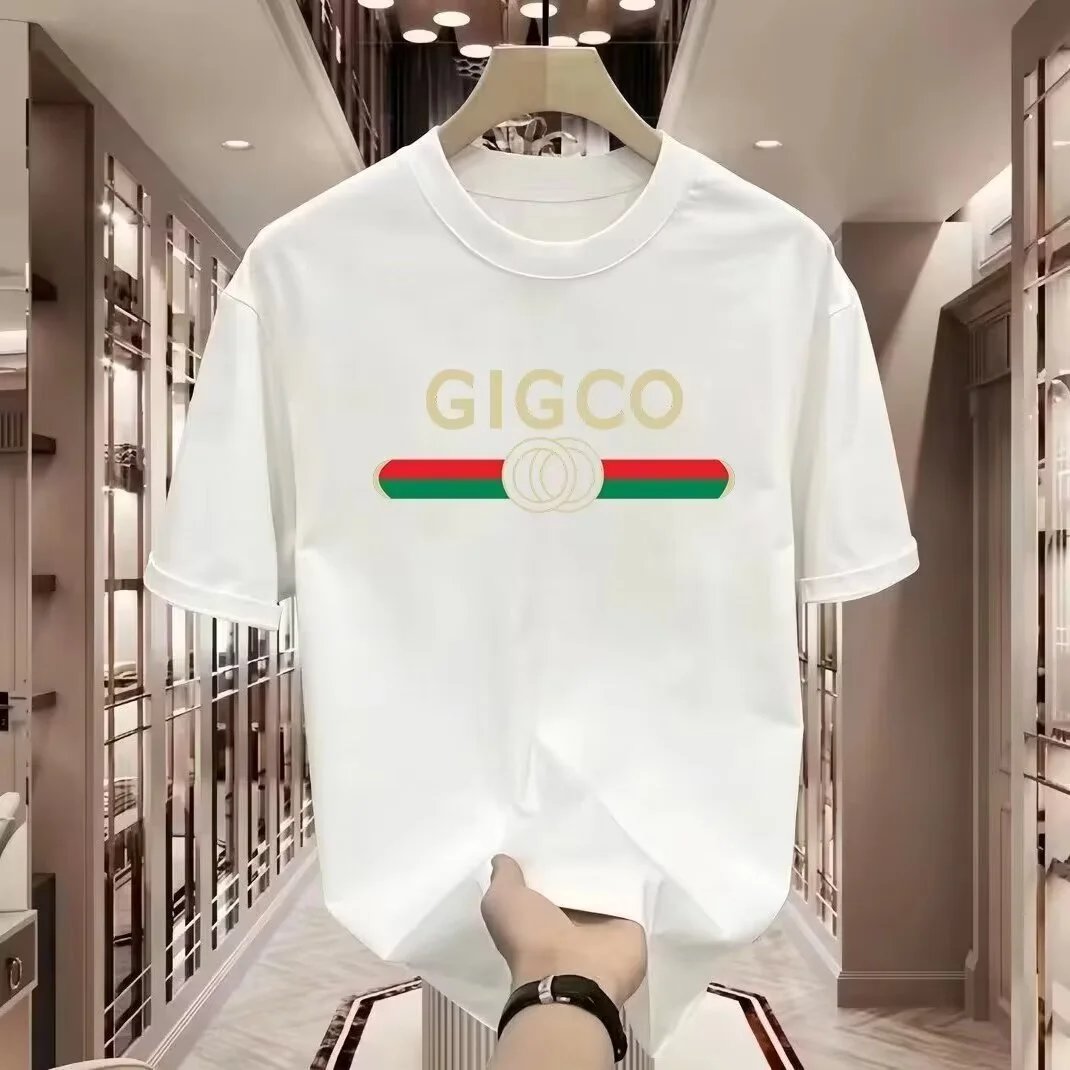 GIGCO Men Women Summer Cotton Short Sleeve T-Shirt