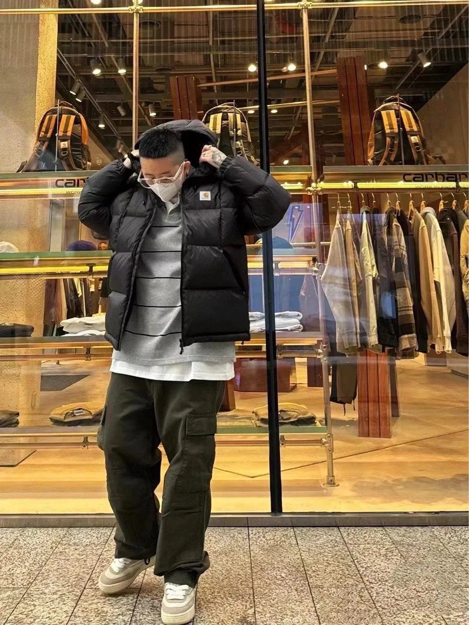 Carhartt WIP Arctic Black Puffer Jacket