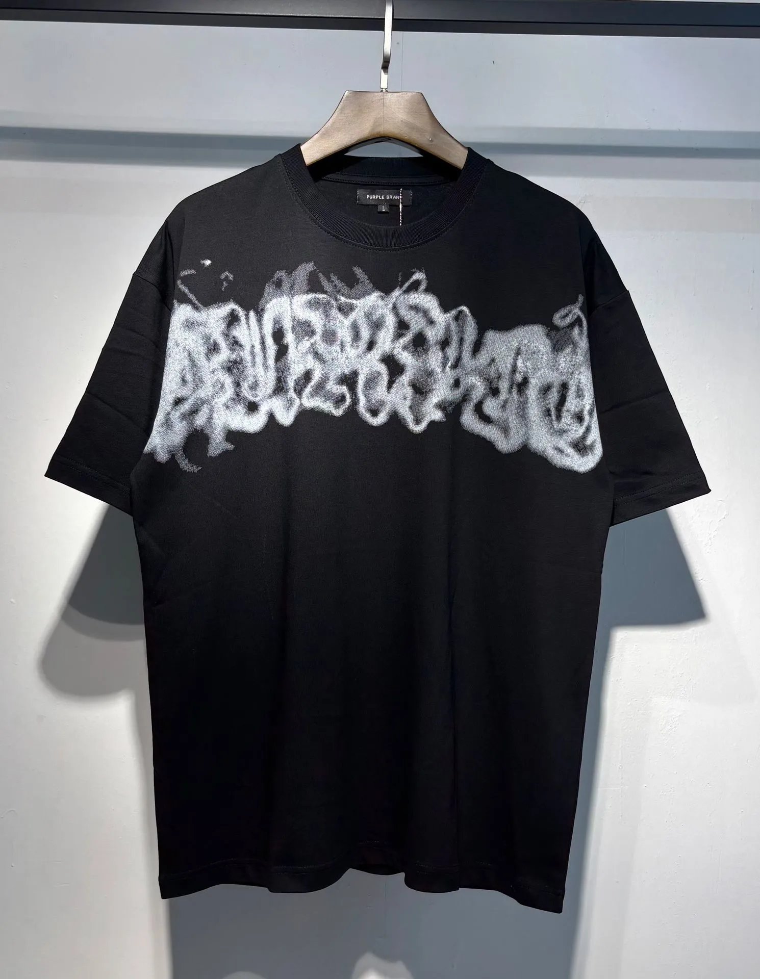 Purple Brand Dripping Logo White Oversized T-Shirt