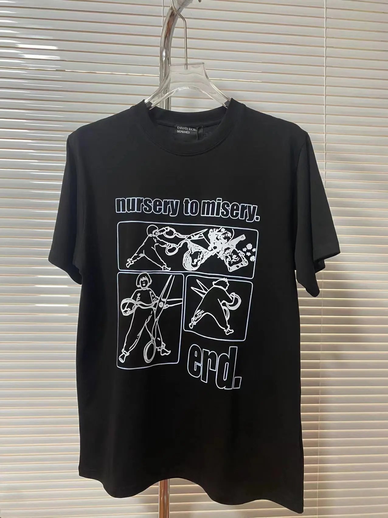 Enfants Riches Deprimes Graphic Print Black Statement T-Shirt