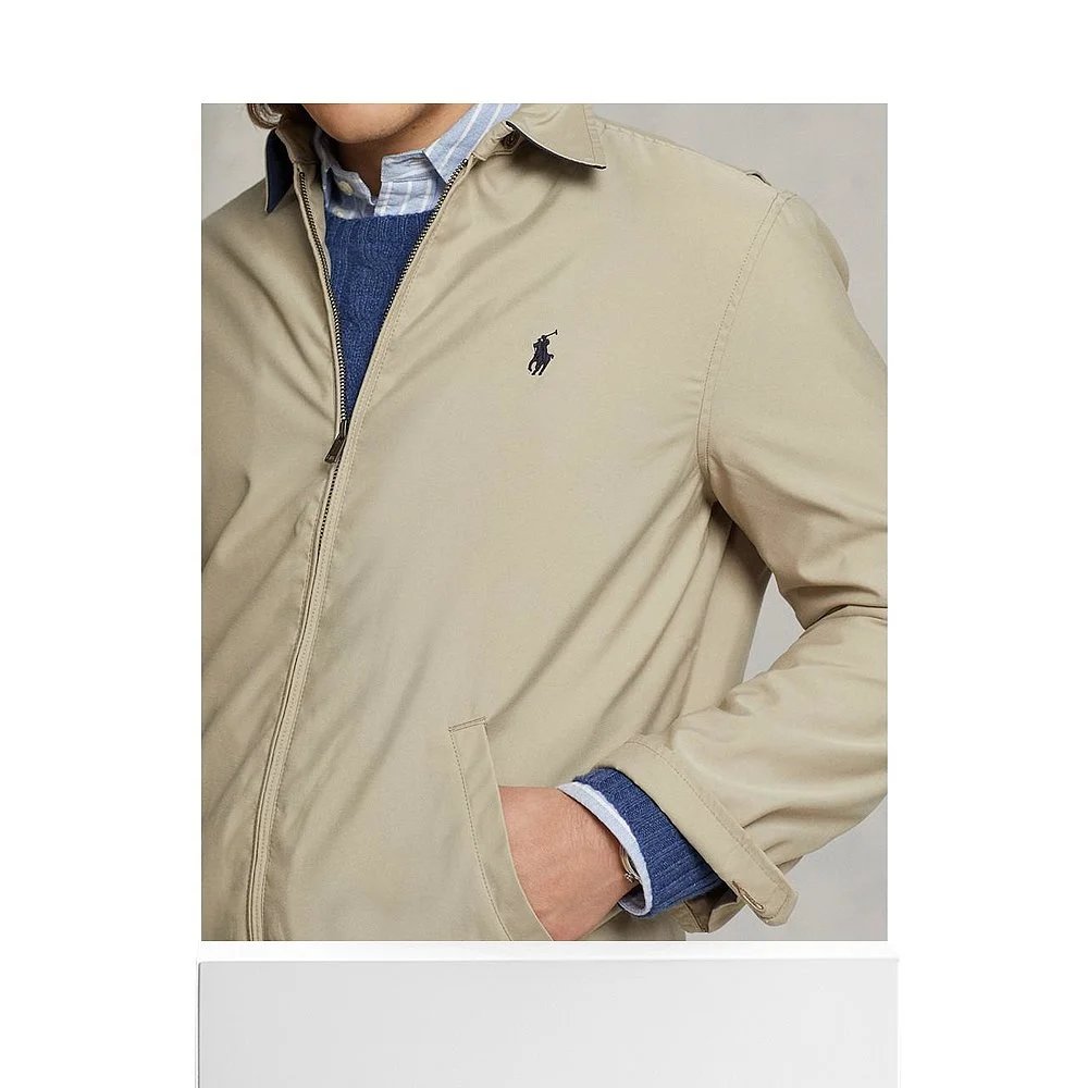 Polo Ralph Lauren Classic Fit Harrington Jacket Beige Outerwear - 7