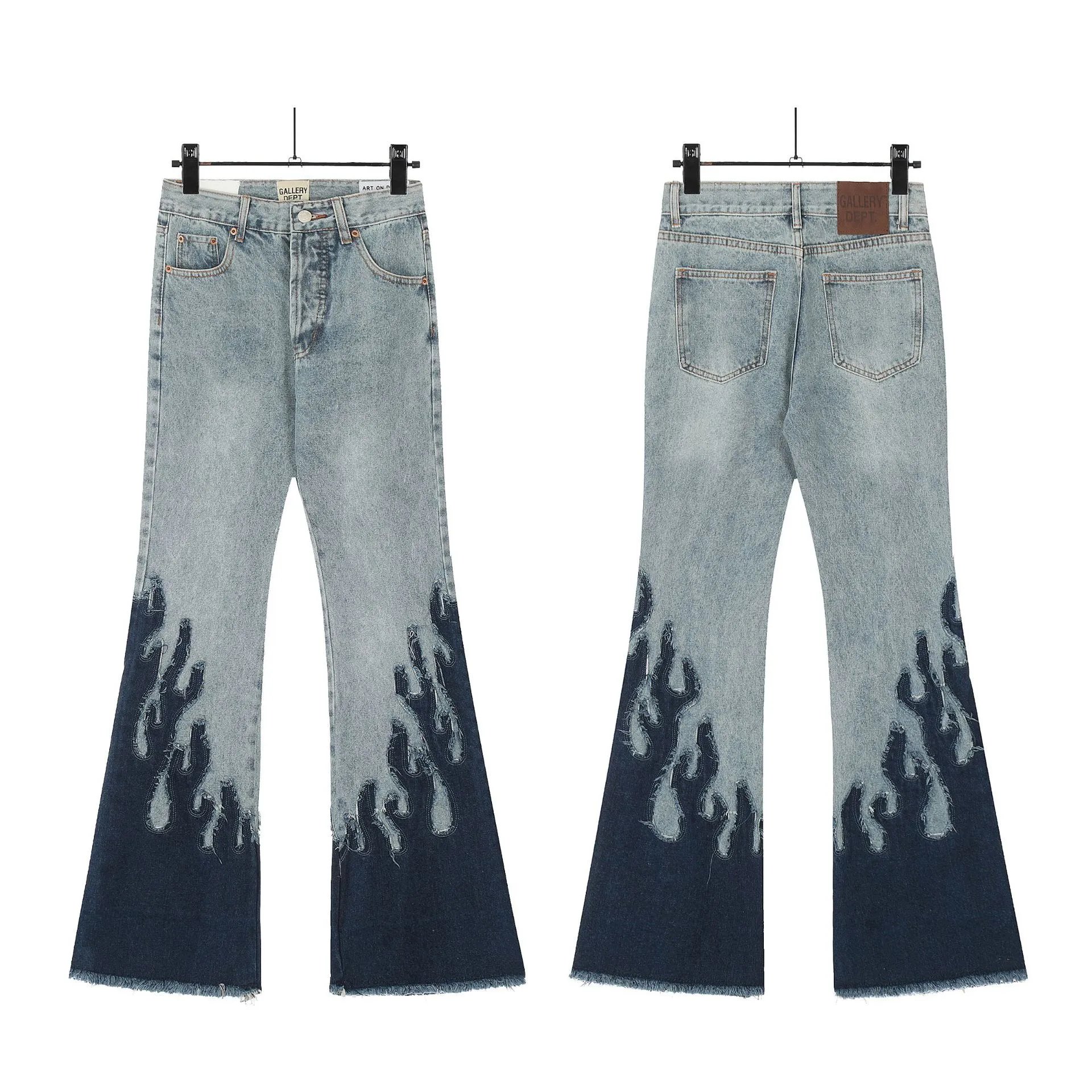Drew House Distressed Light Blue Relaxed Fit Jeans