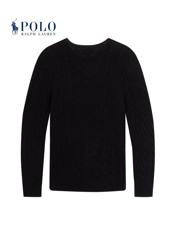 Polo Ralph Lauren Black Cable Knit Sweater