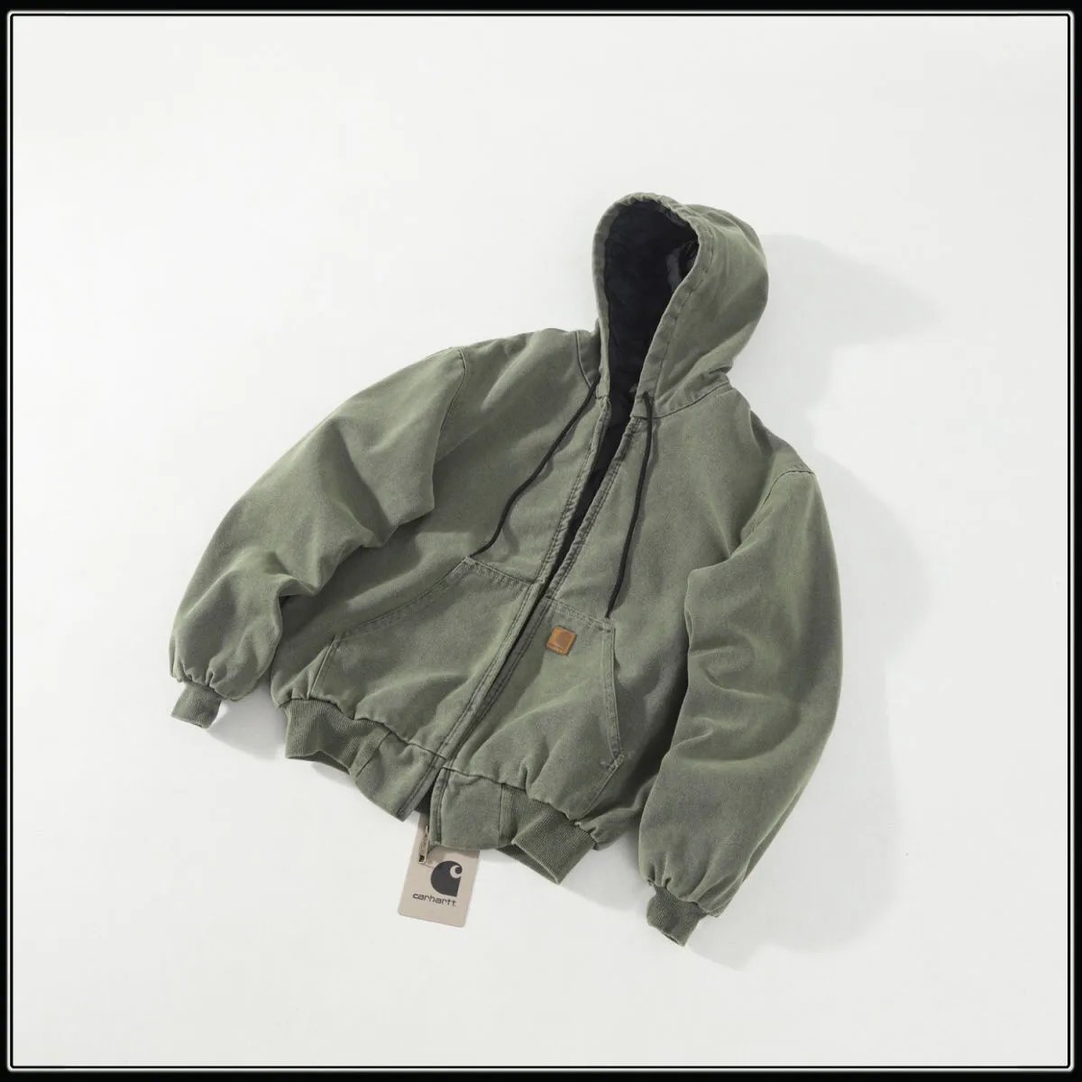 Washed Cotton-Padded Jacket photo 5