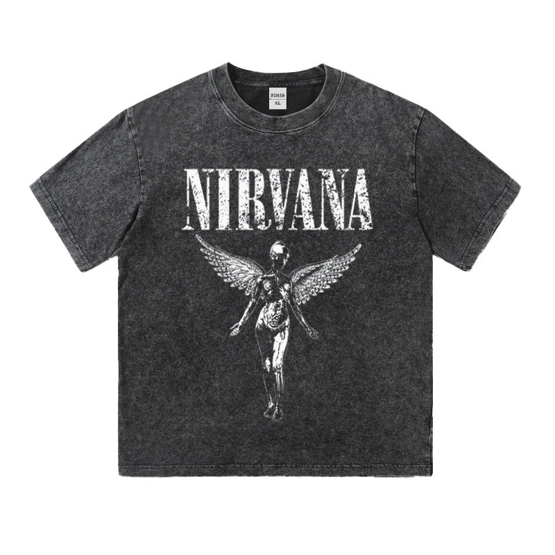 Nirvana Graphic White Oversized T-Shirt