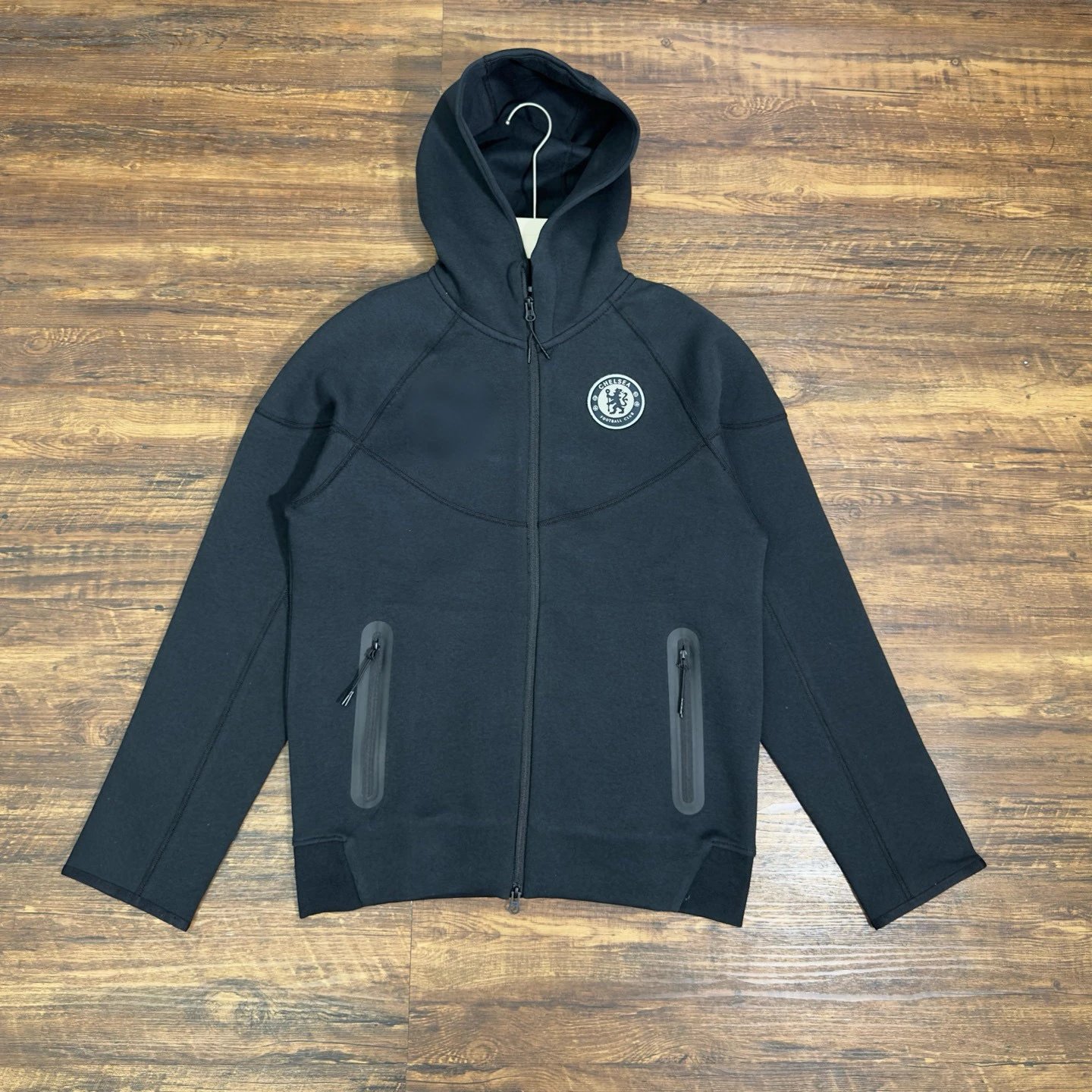Chelsea FC Tech Fleece Navy Blue Zip-Up Hoodie