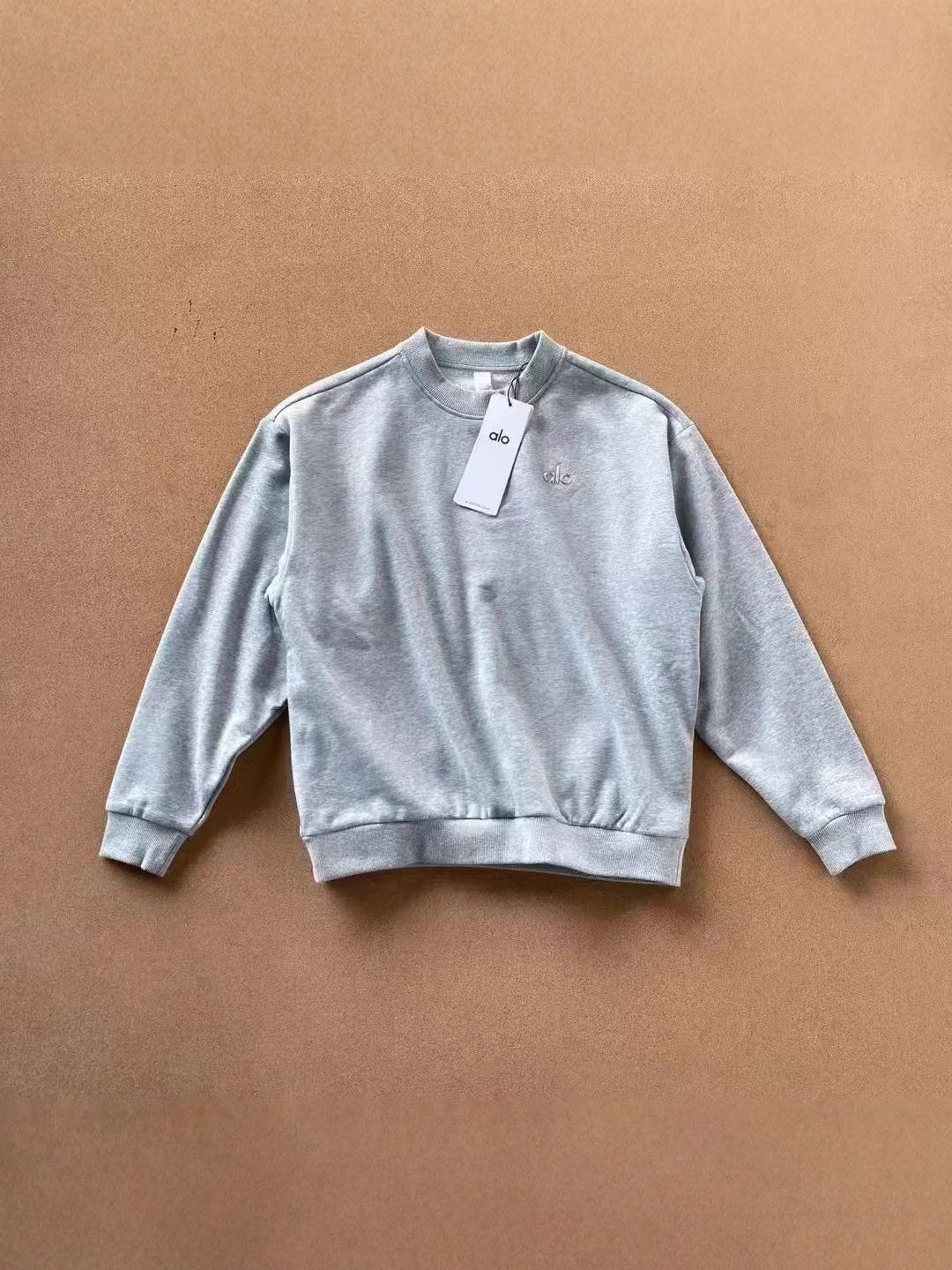 Alo Classic Pink Crewneck Casual Sweatshirt
