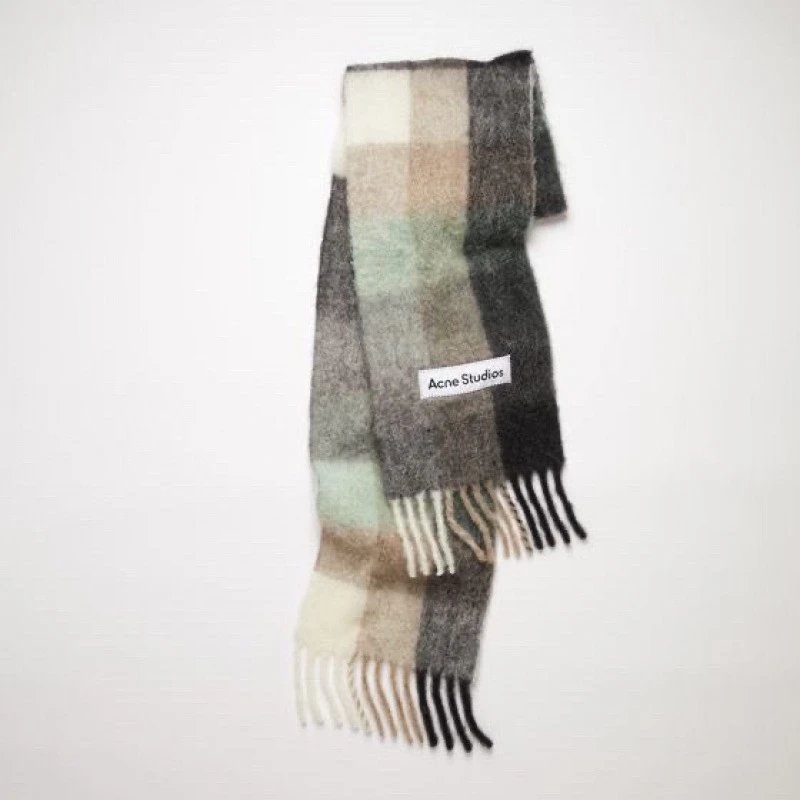 Thick Rainbow Plaid Scarf photo 8
