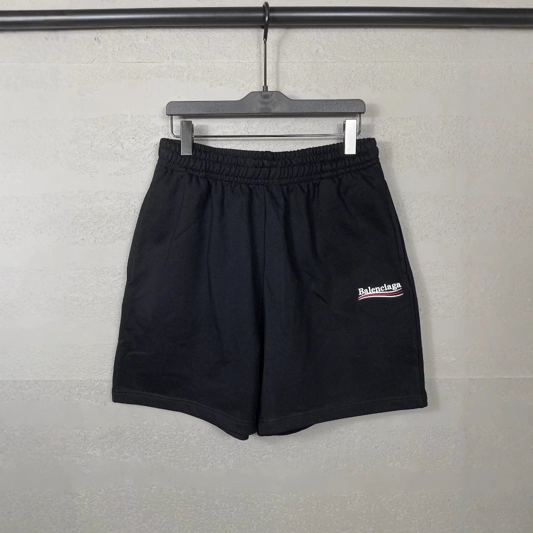 Balenciaga Logo Embroidered White Casual Shorts