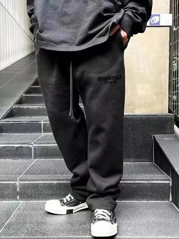 Men's Fleece-Lined Loose-Fitting Sweatpants photo 7