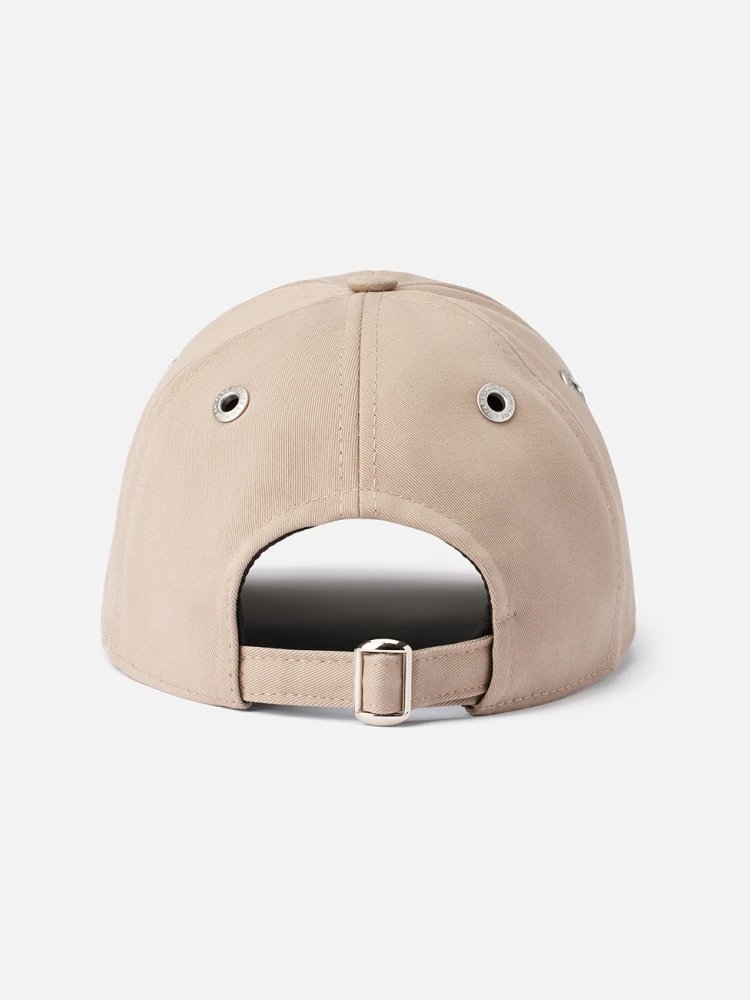 Ami Paris Beige Heart Logo Baseball Cap