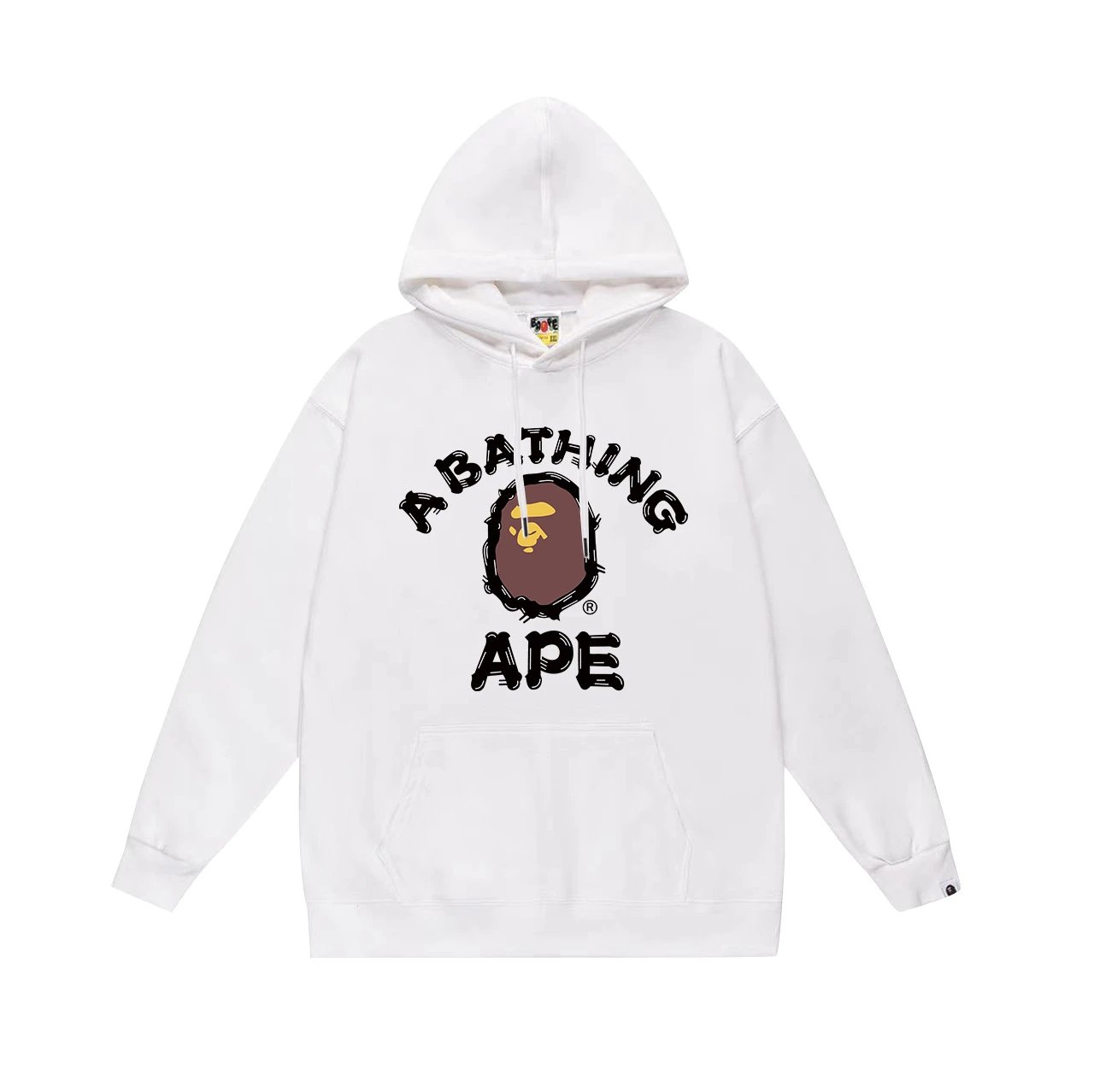 A Bathing Ape Black Graffiti Print Hooded Sweatshirt