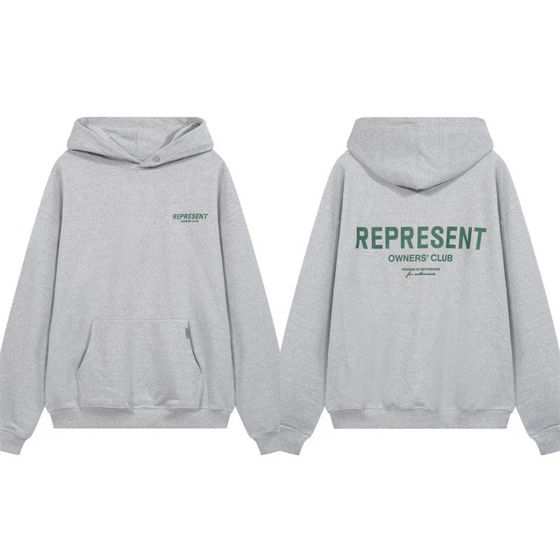 Represent Owners' Club Black Oversized Hoodie