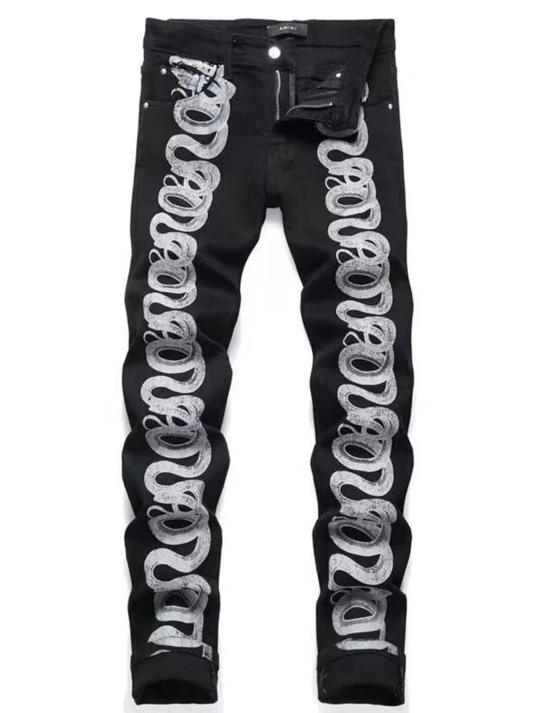 Amiri Mira Patch Distressed Slim Fit Jeans - 5