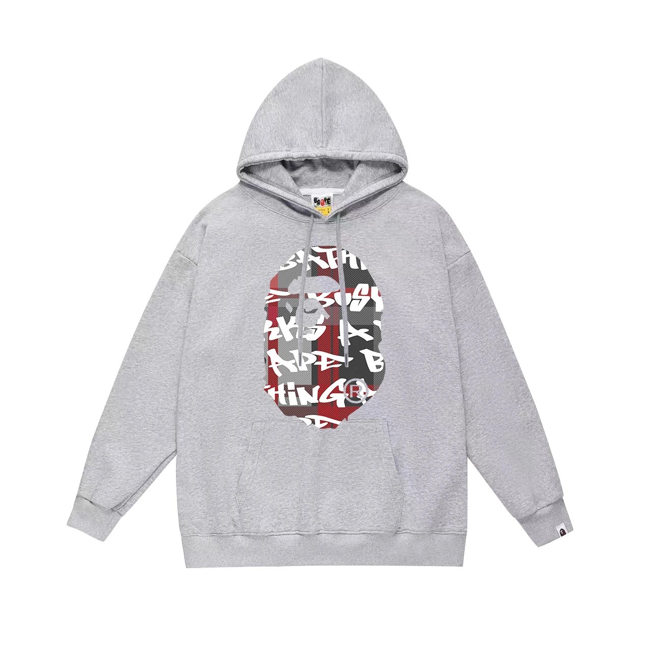 A Bathing Ape Black Graffiti Print Hooded Sweatshirt