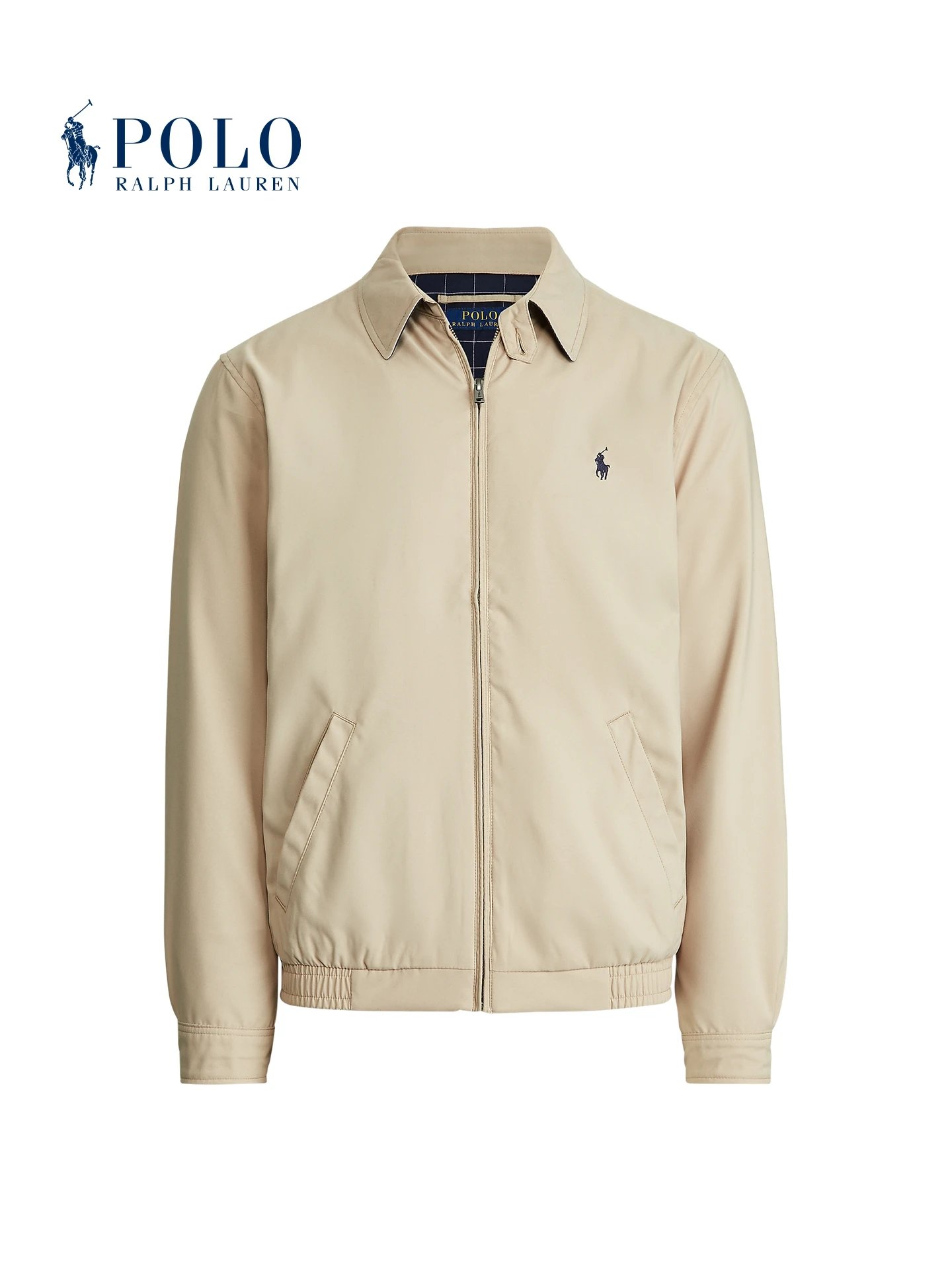 Polo Ralph Lauren Beige Classic Fit Windbreaker Jacket