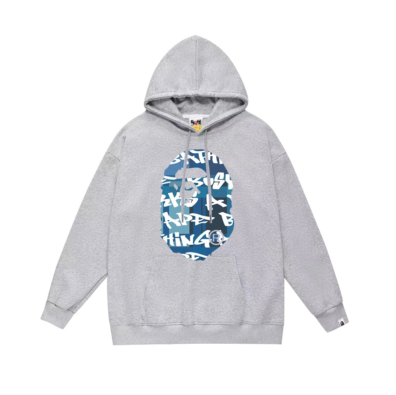 A Bathing Ape Black Graffiti Print Hooded Sweatshirt