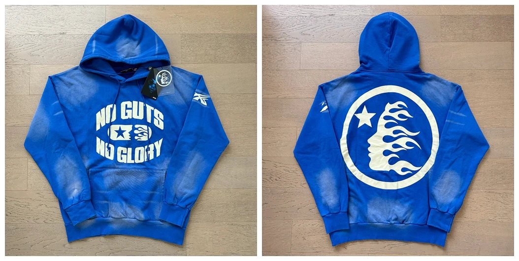 Unisex Casual Distressed Washed Hoodie Sweatshirt photo 7