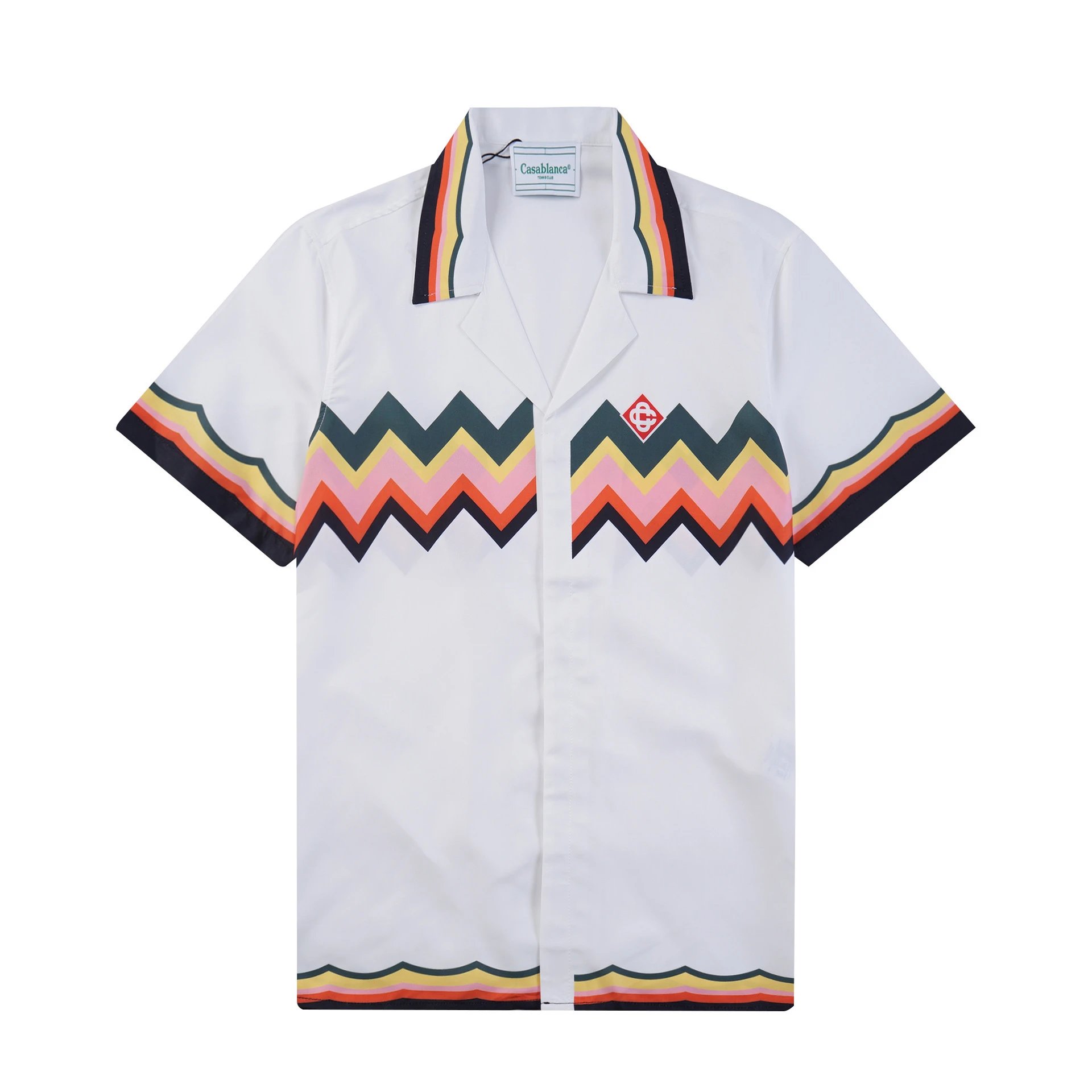 Casablanca Shell Print Blue Gradient Resort Shirt